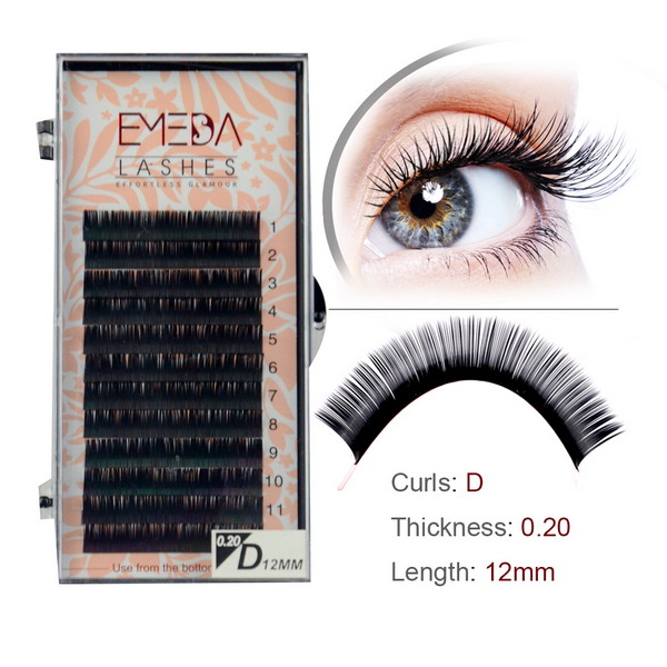 Premium fake mink eyelash extensions silk SN53